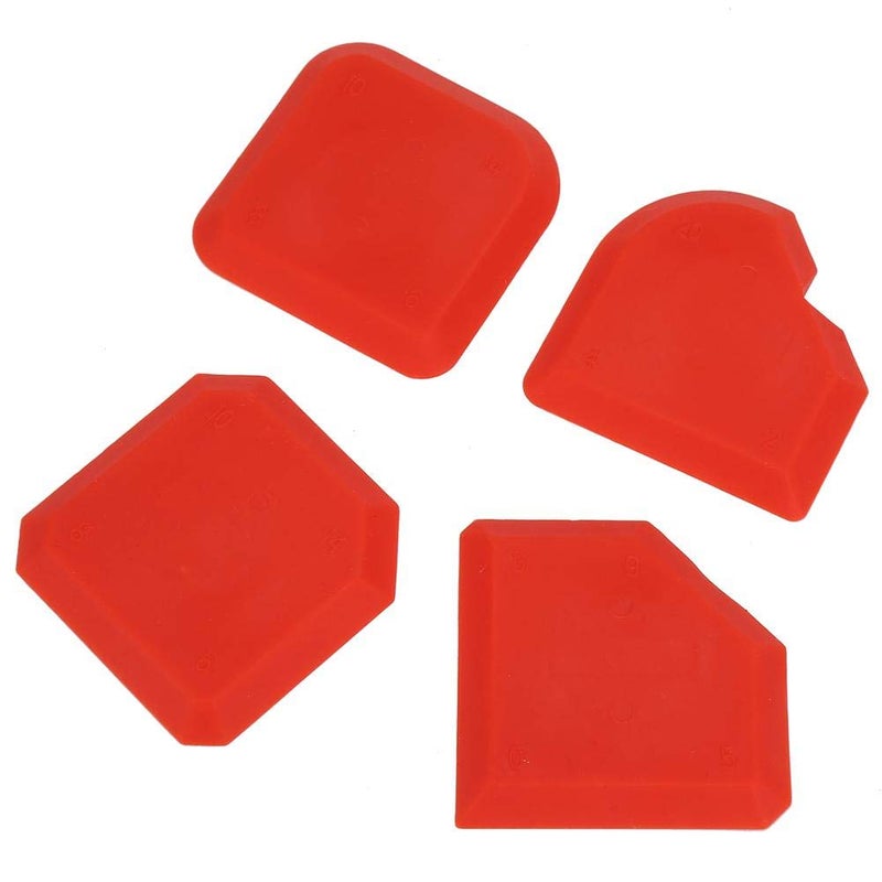 Hyuduo 4 Pieces Caulking Tool Kit Silicone Sealant Remover Applicator Cleaner Tool Kit for Kitchen Bathroom Floor Caulking, Cleaning, Sealing - Image 2